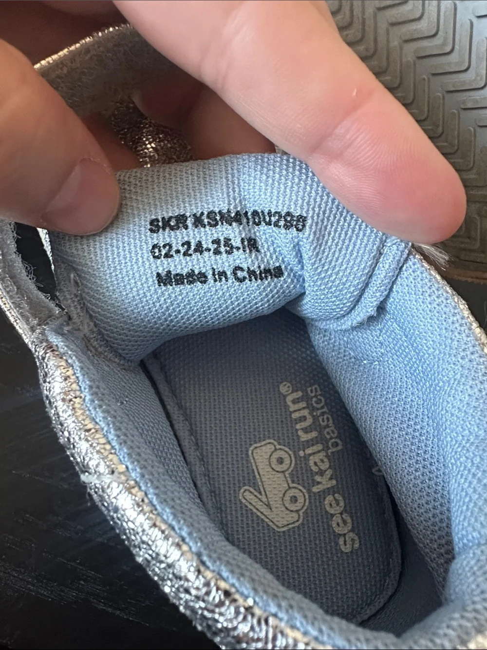 See Kai Run Drew Silver Sneakers